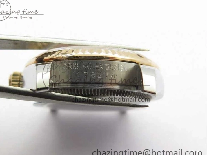 RG SS President Stick Markers NH05A Best GSF 178274 SEIKO 31mm Datejust Edition on Bracelet Dial SS RG Silver 1123